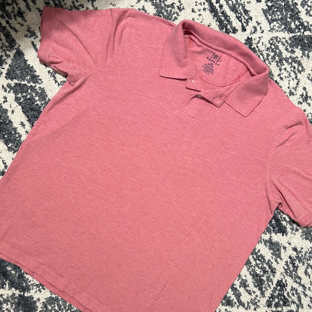 George Polo Shirt Pink/Red L
